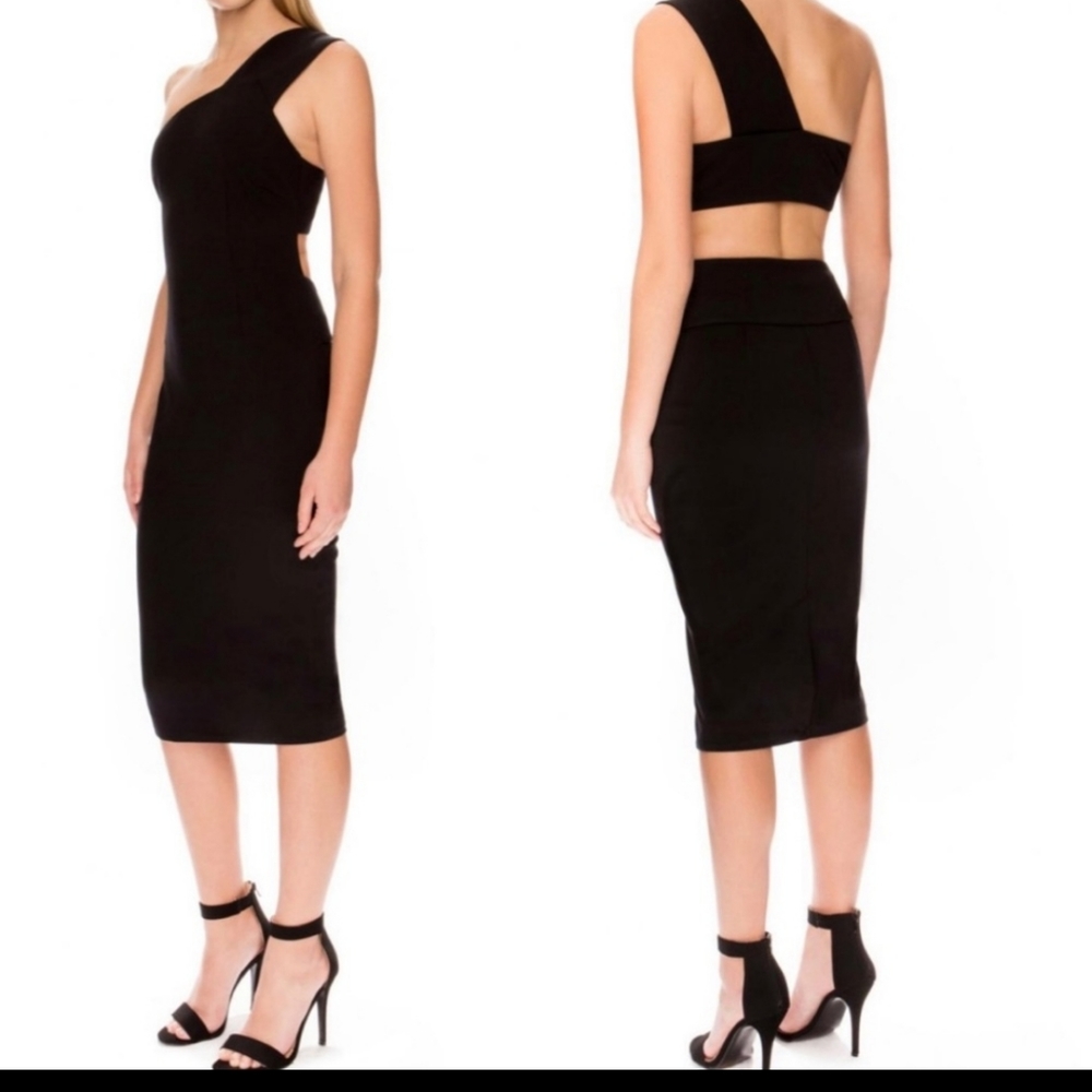 NWT Finders Keepers One-Shoulder Dress,black dress, body con, medium.